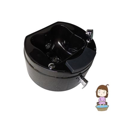 AMEERR Acrylic Pedicure Bath Foot Bath Basin Pedicure Foot Rest Pedicure Foot Spa Hot and Cold Adjustment Salon Massage Equipment Semi-Circular Foot Bath Footbath Barrel (Size : Single Bath)