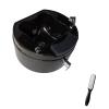 AMEERR Acrylic Pedicure Bath Foot Bath Basin Pedicure Foot Rest Pedicure Foot Spa Hot and Cold Adjustment Salon Massage Equipment Semi-Circular Foot Bath Footbath Barrel (Size : Bath+Pedicure) view 1