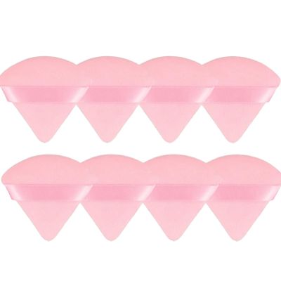 8 Pieces Triangle Powder Puff Face Soft Triangle Makeup Puff Velour Cosmetic Foundation Blender Sponge Beauty Makeup Tools