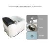 AMEERR Acrylic Spa Footbath Bath Heated Foot Bath Pedicure Supplies Salon Massage Equipment Colorful Lamp Footbath Massage Foot with Pedicure Foot Rest Adjustable Temperature (Size : Bath+Pedicure) view 2