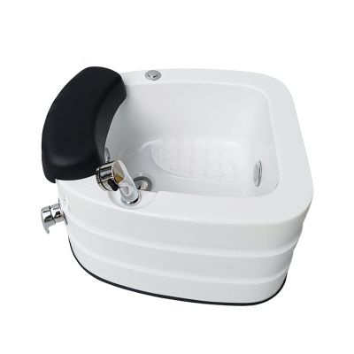 AMEERR Sink Spa Foot Shower Wash Salon Pedicure Foot Rest Square Footbath Used in Beauty Salons and Nail Salons Colorful Light Surfing Foot Bath Feet Spa Tub (Size : Single Bath)