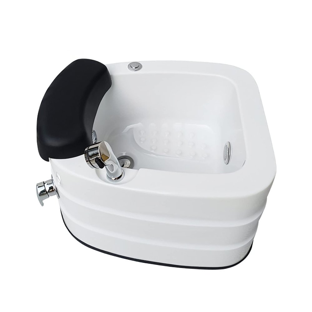 AMEERR Sink Spa Foot Shower Wash Salon Pedicure Foot Rest Square Footbath Used in Beauty Salons and Nail Salons Colorful Light Surfing Foot Bath Feet Spa Tub (Size : Single Bath)