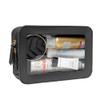 FFpaw Clear Makeup Bag, Black Travel Makeup Pouch Toiletry Bag for Women Waterproof Small Cosmetic Bag Case Small Make Up Bag with Zipper Car Organizer Car Essentials for Women Men view 1