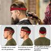 Neckline Shaving Template and Hair Trimming Guide, High-Grade Curved Silicone Headband for DIY Home Hair Trimming and Cutting,Home Haircuts Fade and Taper Guide for Clippers-(Red 1) view 3