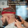 Neckline Shaving Template and Hair Trimming Guide, High-Grade Curved Silicone Headband for DIY Home Hair Trimming and Cutting,Home Haircuts Fade and Taper Guide for Clippers-(Red 1) view 4