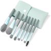 URBANMAC Makeup Brush Set 8PCS Mini With Storage (Blue Gray) view 1