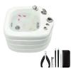 AMEERR Foot Soaker with Pedicure Foot Rest Foot Massager Spa Massage Foot Bath Colorful Lamp Footbath Large Foot Massager Pedicure Spa Bathtub Special for Hotel Foot Bath Club (Size : Bath+Pedicure) view 1