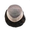 Hair Wonders Toupee Hair Piece For Men Hair Replacement System Real Human Hair Fine Mono Toupee For Mens Hair Pieces Men Toupee Hair Prosthesis 8x10Medium light density 2# DARKEST BROWN view 3