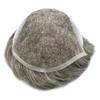 Curve Hair Toupee for Men Human Hair Replacement System Transparent Lace Mens Toupee Lace Front PU Skin Men Hair Piece Unit Natural Wigs For Men (8''X10'', #640 Light Brown+40% Gray) view 4