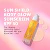 Kopari Sun Shield Body Glow, Broad Spectrum SPF 50, Lightweight Shimmering Gel Texture Absorbs Quickly, Non Sticky, Glowing Results, Gold 2 Pack view 2