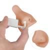 3D Silicone Nose Model Flexible Fake Nose, Piercing Practice Parts, Practice Model for Practicing Suture Jewelry Display Teaching Instructions (Dark Skin Color) view 2