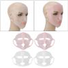 4pcs Silicone Face Wrap, Moisturizing Facial Mask Cover, Reusable Anti Wrinkle Silicone Face Mask Holder for Sheet Masks, Prevent Evaporation, Essential Tool for Home Face Beauty Care view 2