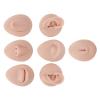 7PCS Piercing Practice Body Parts, Silicone Body Parts for Piercing Kit, Fake Body Parts, Soft Silicone Ear Mouth Nose Eye Tongue Navel Model (Middle Skin) view 2