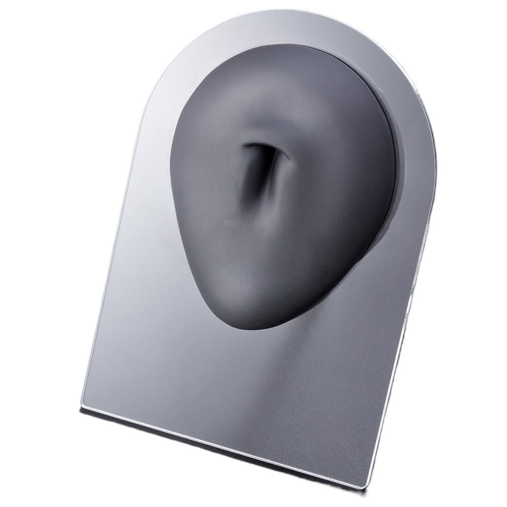 1pc Soft Silicone Face Model Displays Human Mouth/Nose/Ear/Tongue Model Simulation for Piercing Jewelry Display Teaching Tool (Color : OT14032-8)