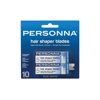 AccuTec Personna Hair Shaper Blade 12 CD/CT - 12 CT/CS - 5-Pack - Stainless Steel Blade, 2.25 Inch Length, 0.625 Inch Width - 60-0226-NUPC