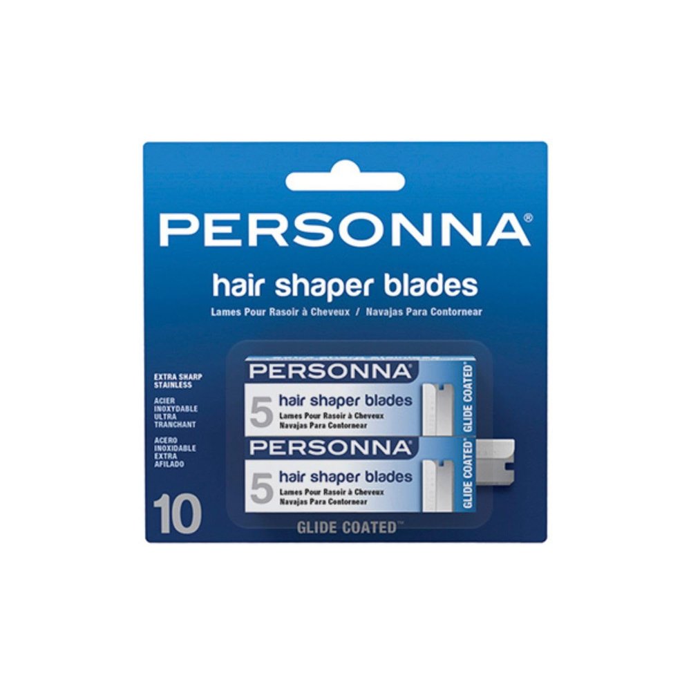 AccuTec Personna Hair Shaper Blade 12 CD/CT - 12 CT/CS - 5-Pack - Stainless Steel Blade, 2.25 Inch Length, 0.625 Inch Width - 60-0226-NUPC
