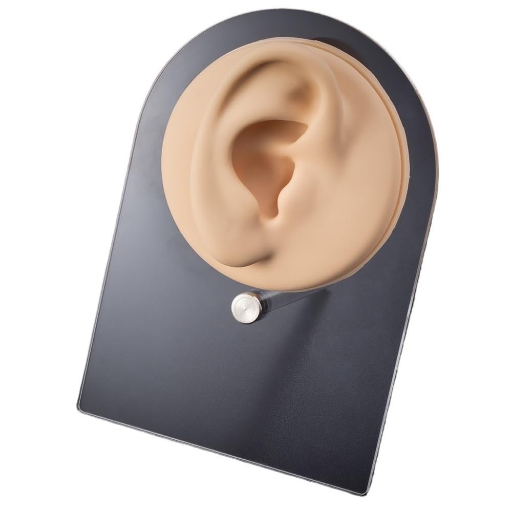 1pc Soft Silicone Face Model Displays Human Mouth/Nose/Ear/Tongue Model Simulation for Piercing Jewelry Display Teaching Tool (Color : OT14031-6)
