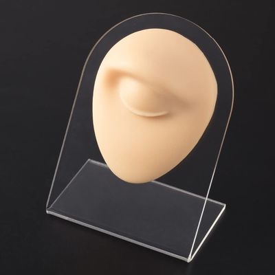 GatherTOOL 1pc Body Jewelry Silicone Ear Nose Model 1:1 Size Professional Practice Piercings Tools Earrings Ear Studs Display Can Be Reused (Color : Eye)