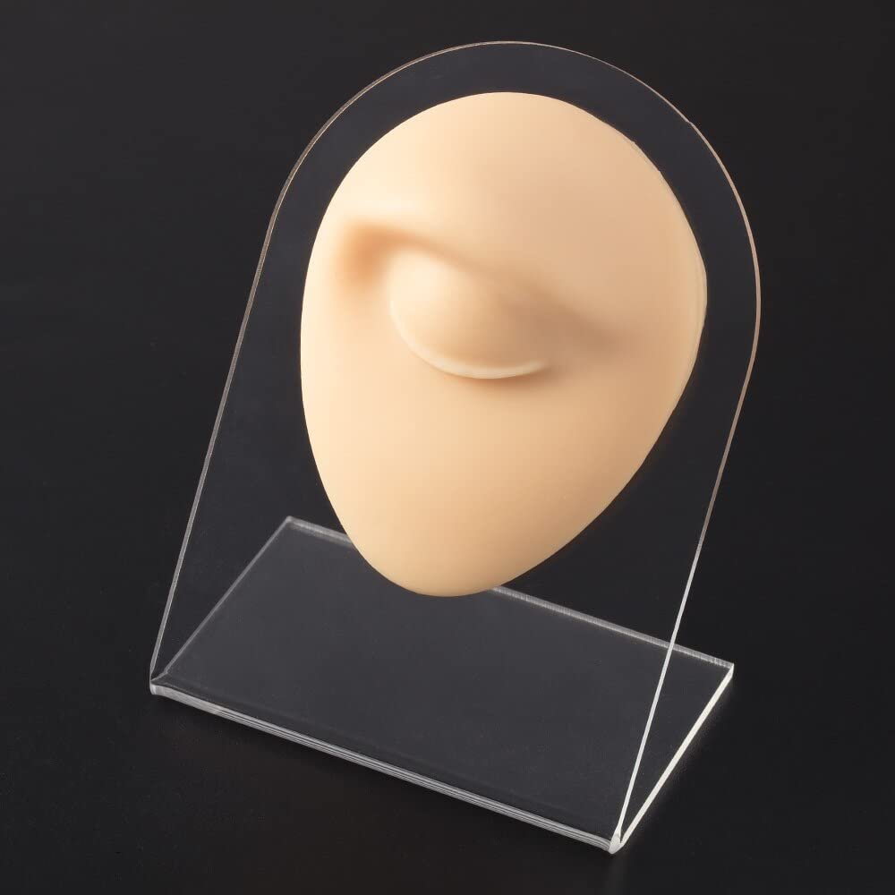 GatherTOOL 1pc Body Jewelry Silicone Ear Nose Model 1:1 Size Professional Practice Piercings Tools Earrings Ear Studs Display Can Be Reused (Color : Eye)