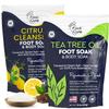FOOT CURE Tea Tree & Citrus Foot Soak with Epsom Salt  Supports Tired Feet, Softens Calluses, and Refreshes (Pack of 2) view 1