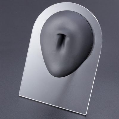 GatherTOOL 1Pc Silicone Ear Nose Model Professional Practice Piercing Tools Earring Ear Stud Display Tools Can Be Reused 1:1 Size Body Jewelry (Color : OT14032-8)