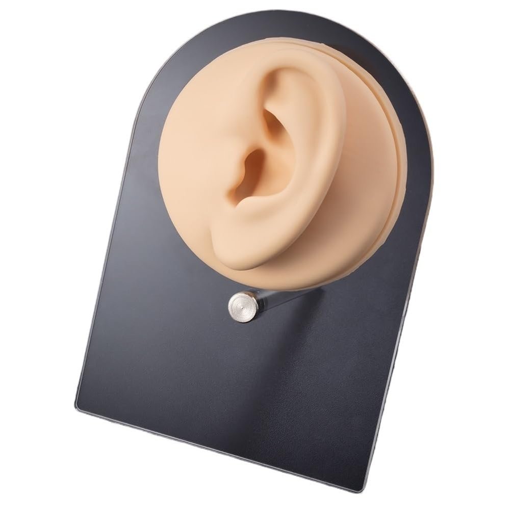 1pc Soft Silicone Face Model Displays Human Mouth/Nose/Ear/Tongue Model Simulation for Piercing Jewelry Display Teaching Tool (Color : OT14031-5)