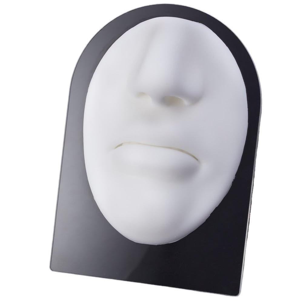 1pc Soft Silicone Face Model Displays Human Mouth/Nose/Ear/Tongue Model Simulation for Piercing Jewelry Display Teaching Tool (Color : OT14036-2)