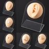 GatherTOOL 1pc Body Jewelry Silicone Ear Nose Model 1:1 Size Professional Practice Piercings Tools Earrings Ear Studs Display Can Be Reused (Color : Left Ear) view 2