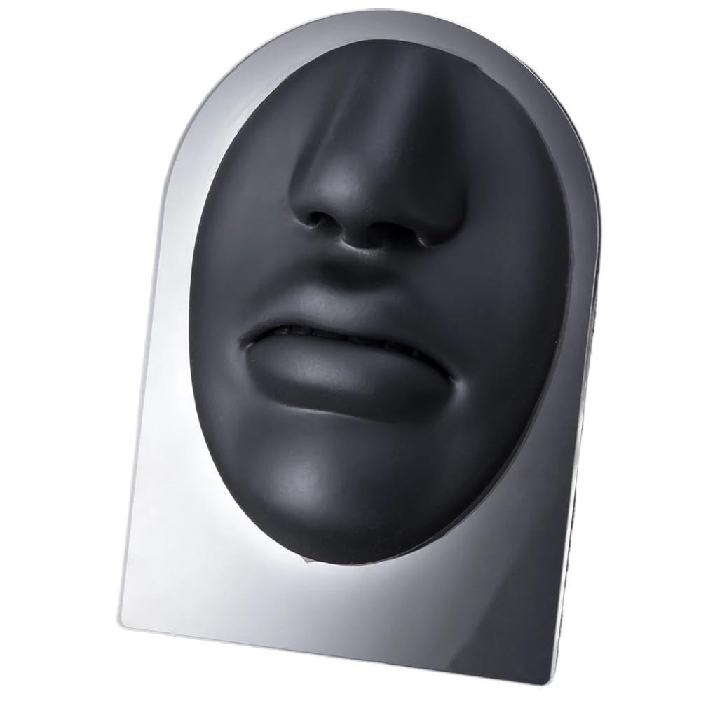 1pc Soft Silicone Face Model Displays Human Mouth/Nose/Ear/Tongue Model Simulation for Piercing Jewelry Display Teaching Tool (Color : OT14036-3)