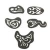 Beaupretty 25pcs Creative Hair Pattern Hair Tattoos Set Stencils for Stunning Designs for Birthdays Festivals Easy to Use view 3