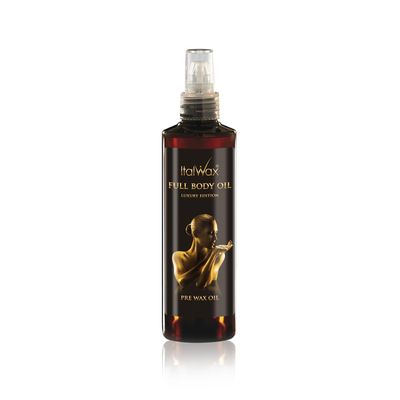 Italwax Luxury Full Body Oil - 250ml / 8.45fl.oz - Prepare the skin for the waxing procedure - Guarantees easy wax application