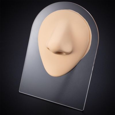 GatherTOOL 1Pc Silicone Ear Nose Model Professional Practice Piercing Tools Earring Ear Stud Display Tools Can Be Reused 1:1 Size Body Jewelry (Color : OT14031-2)
