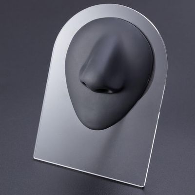 1pc Soft Silicone Human Ear/Mouth/Eye/Tongue/Navel Model Display Piercing Display Simulation for Jewelry Display Education Teaching Tool (Color : Nose-01)
