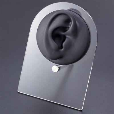 1pc Soft Silicone Human Ear/Mouth/Eye/Tongue/Navel Model Display Piercing Display Simulation for Jewelry Display Education Teaching Tool (Color : Right ear-01)