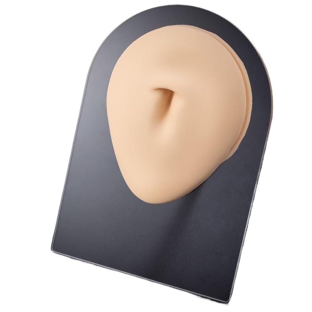 1pc Soft Silicone Face Model Displays Human Mouth/Nose/Ear/Tongue Model Simulation for Piercing Jewelry Display Teaching Tool (Color : OT14031-8)