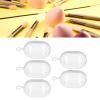 5 Pcs Makeup Sponge Holder Case Cosmetic Egg Makeup Sponge Powder Puff Storage Box Transparent Container for Travel (White) view 3