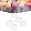5 Pcs Makeup Sponge Holder Case Cosmetic Egg Makeup Sponge Powder Puff Storage Box Transparent Container for Travel (White) view 4