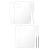 Hemoton 2sets Foundation Makeup Palette Mixing Palette Makeup Tool Spatula Beauty Salon Supply Paint Pallettes view 1