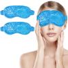2Pack Cold Cooling Eye Mask, Reusable Hot Colder Therapy Gel Bead with Plush Backing for Puffiness Migraine Stress Relief Skin Care Dry Eyes view 1