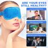 2Pack Cold Cooling Eye Mask, Reusable Hot Colder Therapy Gel Bead with Plush Backing for Puffiness Migraine Stress Relief Skin Care Dry Eyes view 2