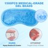 2Pack Cold Cooling Eye Mask, Reusable Hot Colder Therapy Gel Bead with Plush Backing for Puffiness Migraine Stress Relief Skin Care Dry Eyes view 4