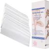 Nonwoven Waxing Strips 100 Pieces Hair Removal Wax Paper Strips for Face, Body, Legs, Eyebrows, Epilation, Depilation, Hair Removal Tool for Women and Men, White view 1