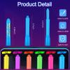 12 Pieces Glow Blacklight Face & Body Paint Makeup, Glow in The Dark Face Painting Kit Neon Paint Sticks for Adult Halloween Glow Party view 3