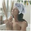 Beatifufu 2pcs Dry Hair Shower Cap Microfiber Towels Towel for Make up Hair Headbands Shower Cap for Women Absorbent Hair Hats Womens Hats Bath Caps Hair-Drying Caps Adorable Bath Hats view 3