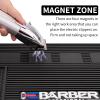 IEBARBER Magnetic Barber Mat for Station Barber Organizer Mat for Clipper Salon Station Tools with 6 Slots for Clippers Salon Barbershop Work Station Pads anti slip 19" X 12.5-Black view 3