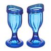 Blue Colored Eye Wash Cup for Effective Eye Cleansing - Eye Shaped Rim, Snug Fit, Perfect Eye wash kit (Set 2 Pcs) view 1