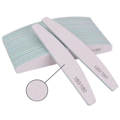 20 PCS Professional Nail Files Reusable Double Sided Emery Board 180/180 Grit Nail Styling Tools for Home Salon Use (180/180 Grit)