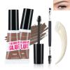 Waterproof Tinted Eyebrow Gel with Brow Razor Brush Kit, 2PCS Taupe Tinted Brow Gel, Thickening Eyebrow Mascara Glue, Long Lasting Transfer-Proof Smudge Proof, Natural gel para cejas Women Makeup-02# view 1