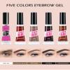 Waterproof Tinted Eyebrow Gel with Brow Razor Brush Kit, 2PCS Taupe Tinted Brow Gel, Thickening Eyebrow Mascara Glue, Long Lasting Transfer-Proof Smudge Proof, Natural gel para cejas Women Makeup-02# view 2