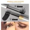AKARY Mascara Waterproof & Smudge-Proof - 2-1 Long-Lasting Mascara Black Volumizing and Lengthening for Eye Makeup, Liquid Lash Extensions Mascara for a Full Fan Effect, No Clumping, Curling Eyelashes, Vegan & Cruelty-Free, 02 Brown view 4